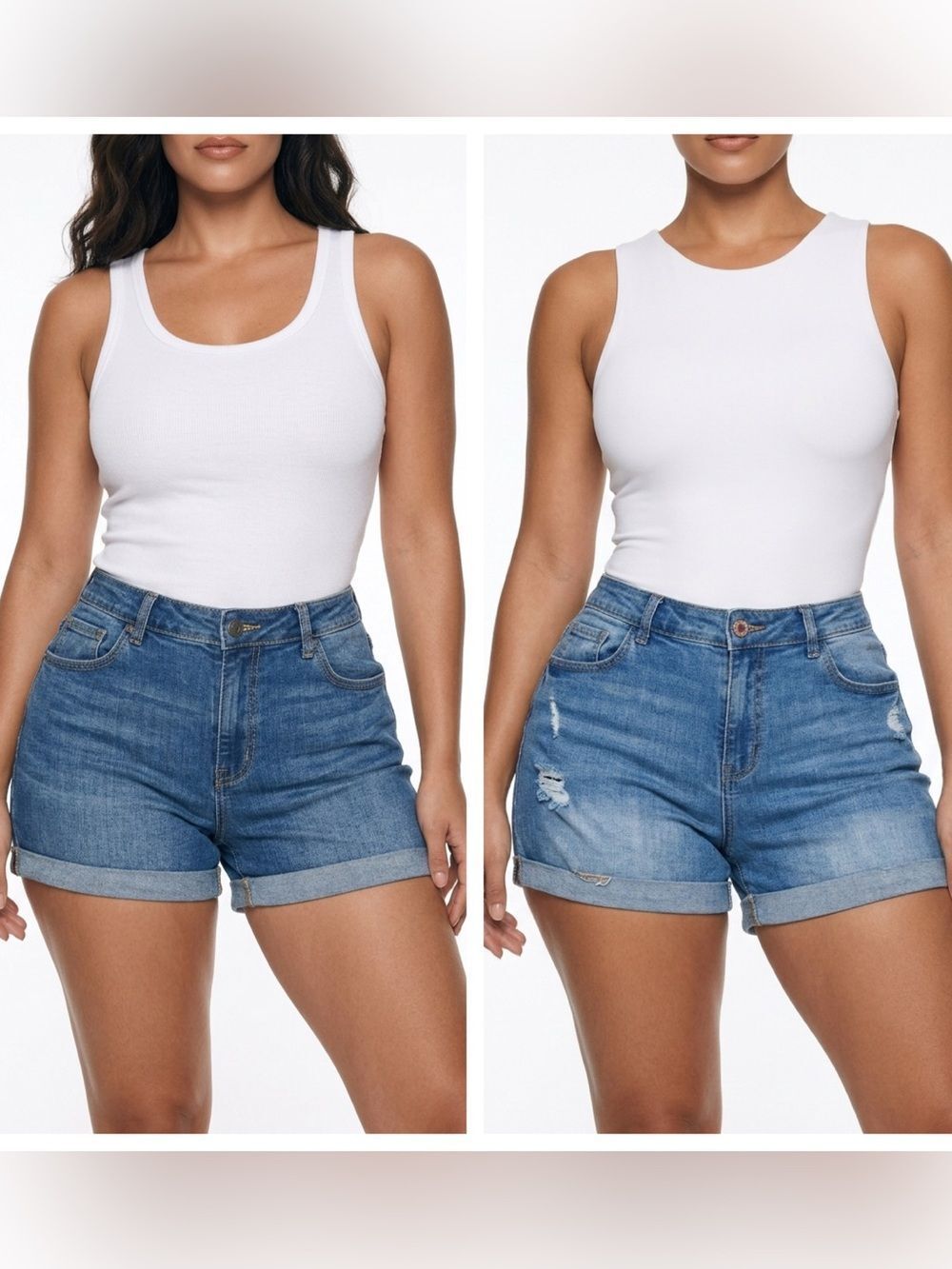 OLD NAVY | TWO PAIR of The/Le Boyfriend Denim Jean Shorts Women’s Size 16
